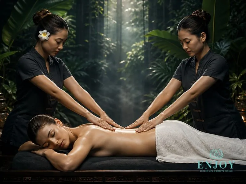 Four-hands massage — a VIP program at Enjoy Spa, Moscow