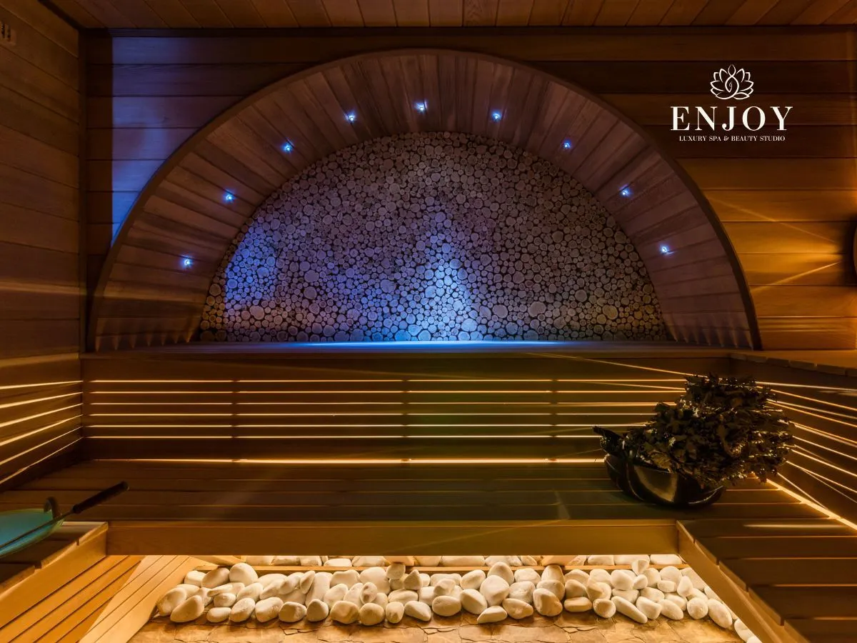 массаж лица — атмосфера Enjoy Spa