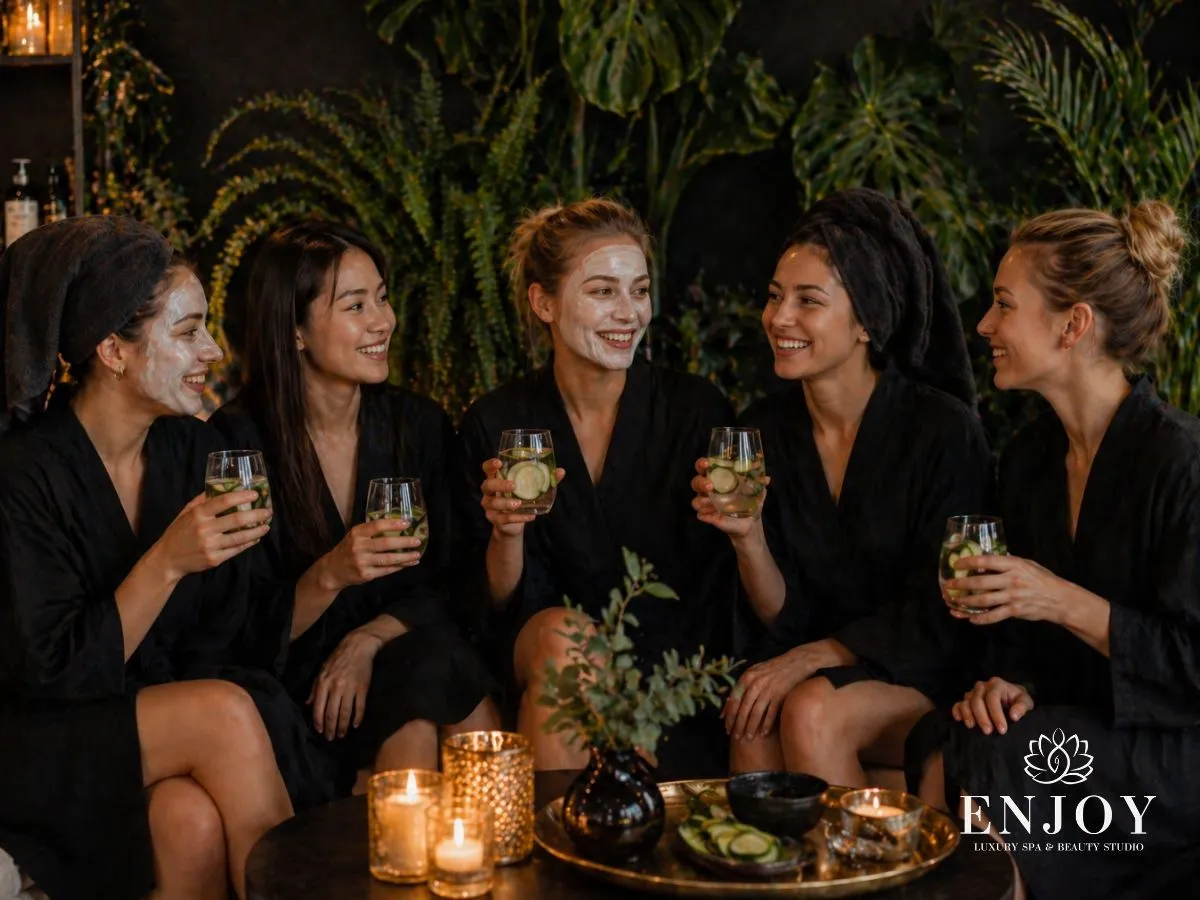 Girls’ spa party in Moscow — for friends and brides-to-be, 6 ready-made programs at Enjoy Spa