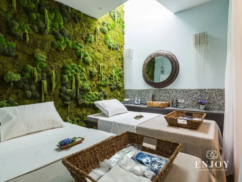 Themed massage rooms at Enjoy Spa Moscow — Jungle, Waterfall, Bounty