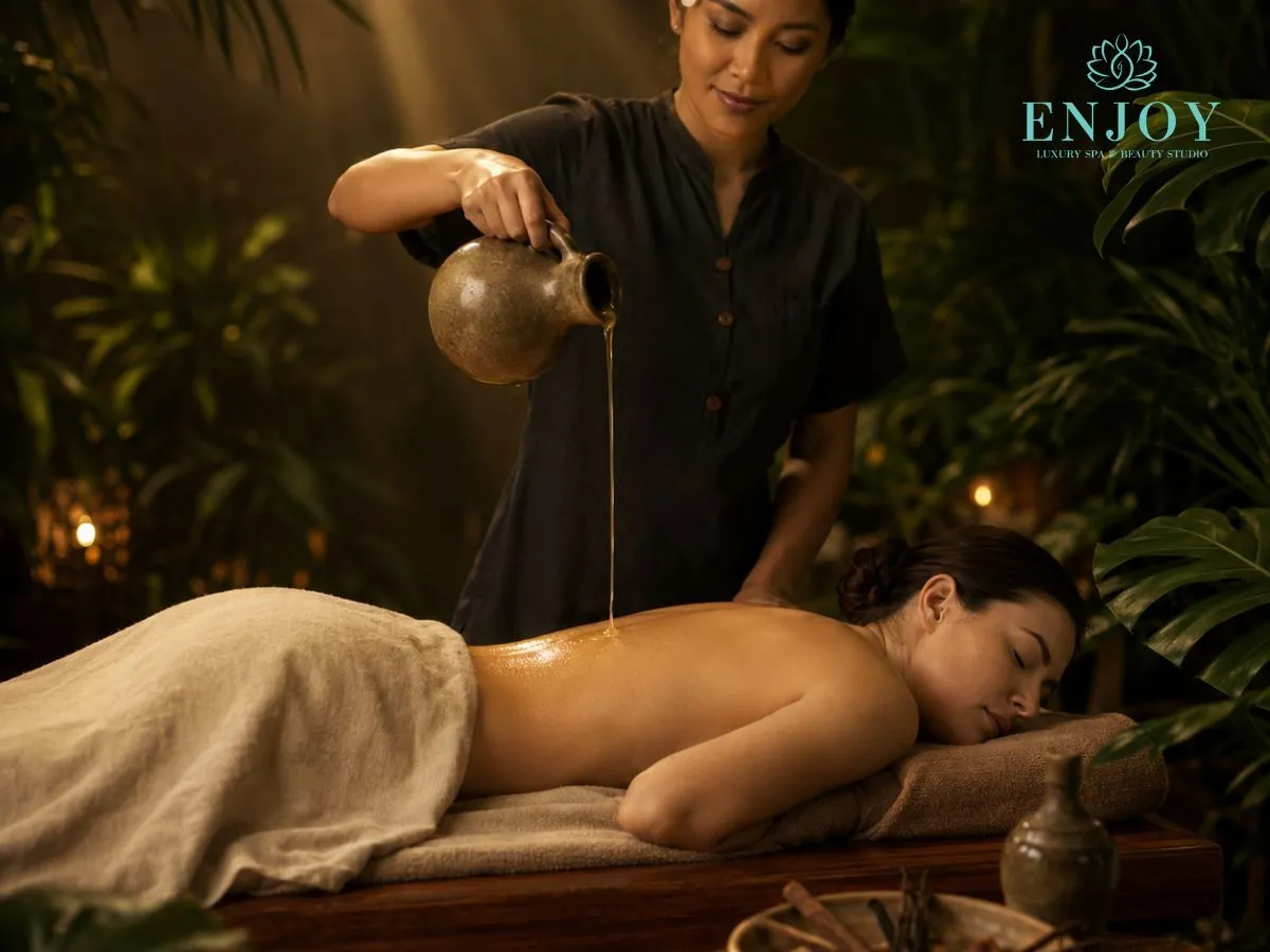 Relaxing spa program Spiced Whisper in Moscow with a vanilla body wrap, Enjoy Spa
